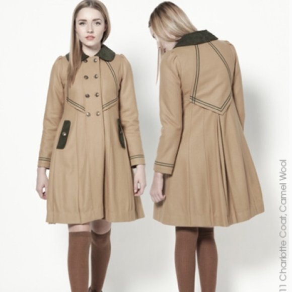 dear creatures Jackets & Blazers - Dear Creatures’ Charlotte Coat in Camel Tan XS